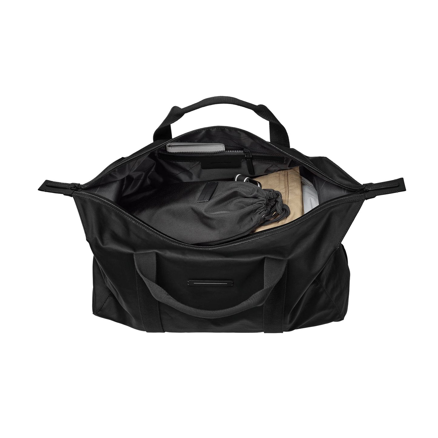 SoFo Weekender M / Black / Recycled Waxed Canvas 4