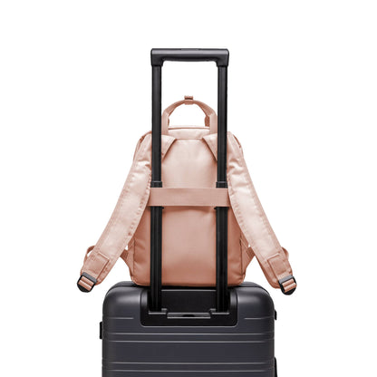 Tragetasche Tasche Small Beige Rosa Trolley Rückseite - Wasserabweisend Funktional Stilvoll - Horizn Studios